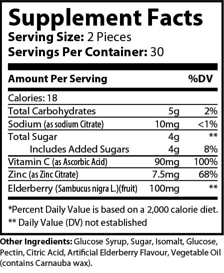 Elderberry Elevate w/ Vitamin C & Zinc Gummies